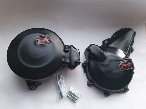 [ENDUROHOG-10117.1] Enduro Hog Shock Resistant Clutch & Ignition Cover Set - AJP PR7 Bikes (2017+)