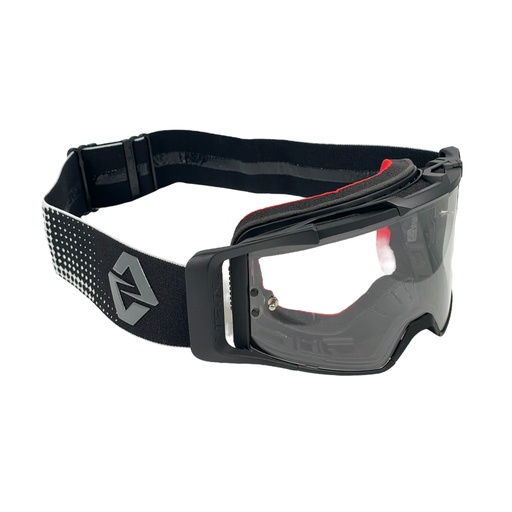[VIRAL-VB-SS25-WB-CLR-F] Viral Signature Series Offroad Fixed Face Goggle with Clear Lens (2025) - (White / Black)
