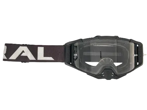 [VIRAL-VB-CS24-BLK-CLR] Viral Brand Alpha Series V2 Motocross Goggles with Clear Lens (Black) 