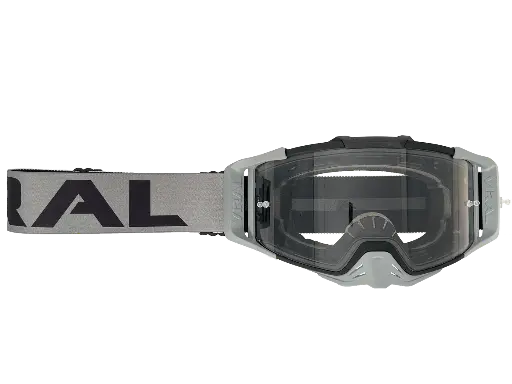 [VIRAL-VB-CS24-GRY-CLR] Viral Brand Alpha Series V2 Motocross Goggles with Clear Lens (Grey)