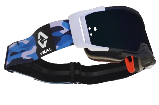 [VIRAL-VB-SS23-BCAM-SMK] Viral Brand Signature Series Pro MX Goggles with Smoked Lens (Blue Camo)