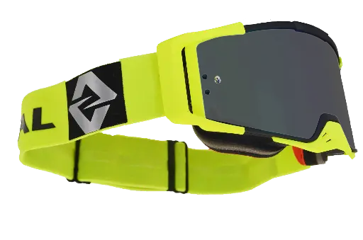 [-VIRAL-VB-SS23-NEON-SMK] Viral Brand Signature Series Pro MX Goggles with Smoked Lens (Neon)