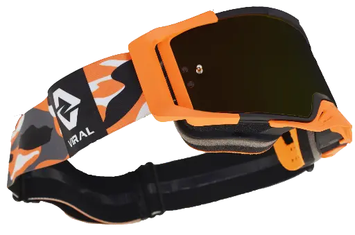 [VIRAL-VB-SS23-ORCAM-SMK] Viral Brand Signature Series Pro MX Goggles with Smoked Lens (Orange Camo)