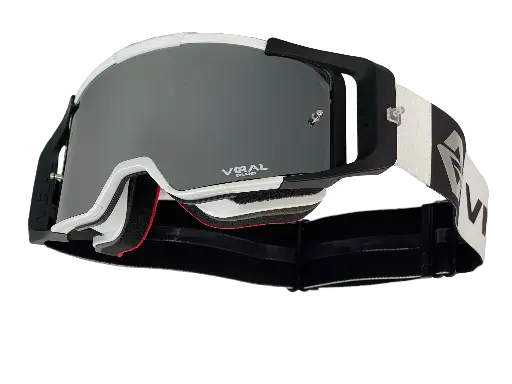 [VIRAL-VB-SS24-WHTBLK-R] Viral Brand Signature Plus Series MX Goggle with Revo Lens (White / Black)