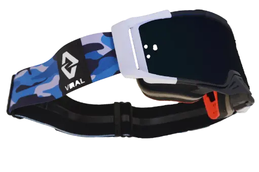 [VIRAL-VB-SS23-BCAM-SMK-F] Viral Brand Signature Series Goggle with Smoked Fixed Lens (Blue Camo)