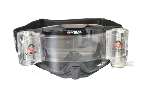 [VIRAL-VB-SS23-ROG-BLKAL] Viral Brand Signature + Series Goggle with Roll-Off Lens (Black)