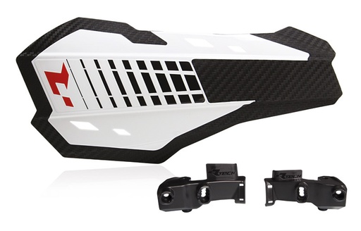 [RTECH-R-KITPMHP2BN3] RTech HP2 Handguards with Braktec Mounting Kit (White)