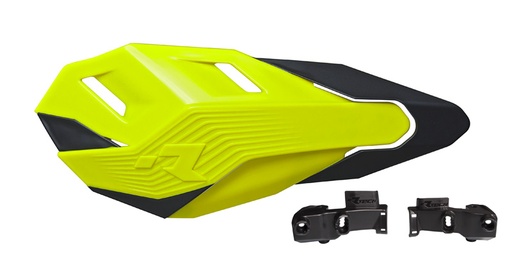 [RTECH-R-KITPMHP3GF3] RTech HP3 Handguards with Braktec Mounting Kit (Neon Yellow) 