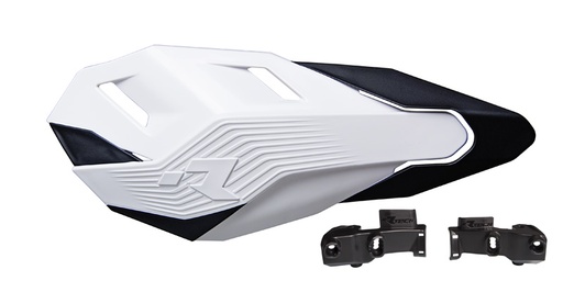 [RTECH-R-KITPMHP3BN3] RTech HP3 Handguards with Braktec Mounting Kit (White)