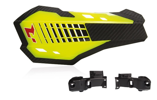 [RTECH-R-KITPMHP2GF3] RTech HP2 Handguards with Braktec Mounting Kit (Neon Yellow)