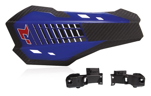 [RTECH-R-KITPMHP2BL3] RTech HP2 Handguards with Braktec Mounting Kit (YZF Blue)