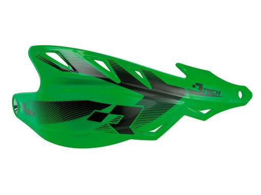 [RTECH-R-KITPMRPVE00] RTech Raptor Handguards with Mounting Kit (KX Green)