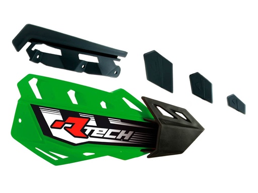 [RTECH-R-REPPMFLVE00] RTech Replacement Plastics for FLX Handguards - Pair (KX Green)