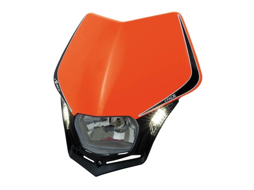 [RTECH-R-MASKARNR009] RTech V-Face Mask and Headlight (KTM Orange/Black)