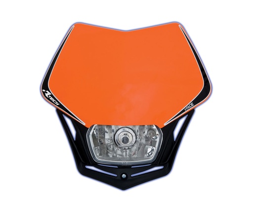 [RTECH-R-MASKARNR010] RTech V-Face Mask with Full LED Headlight (KTM Orange)