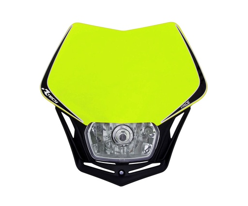 [RTECH-R-MASKGFNR010] RTech V-Face Mask with Full LED Headlight (Neon Yellow)