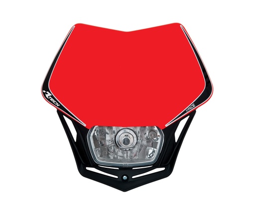 [RTECH-R-MASKRSNR010] RTech V-Face Mask with Full LED Headlight (CRF Red)