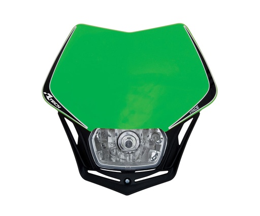 [RTECH-R-MASKVENR010] RTech V-Face Mask with Full LED Headlight (KX Green)