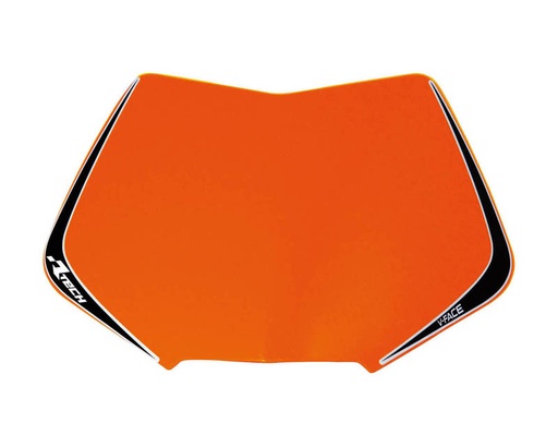 [RTECH-R-TABMASKAR08] RTech V-Face Plastic Number Plate Replacement (Orange)