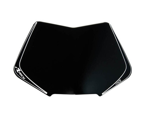 [RTECH-R-TABMASKNR08] RTech V-Face Plastic Number Plate Replacement (Black)