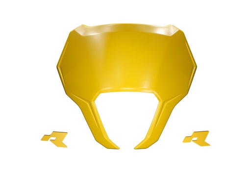 [RTECH-R-TABMASKGI25] RTech V-Face 2.0 Plastic Number Plate Replacement (RMZ Yellow)