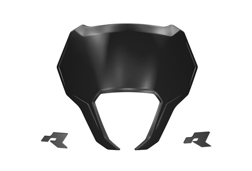 [RTECH-R-TABMASKNR25] RTech V-Face 2.0 Plastic Number Plate Replacement (Black)