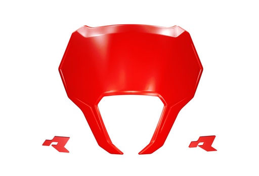 [RTECH-R-TABMASKRS25] RTech V-Face 2.0 Plastic Number Plate Replacement (CRF Red)