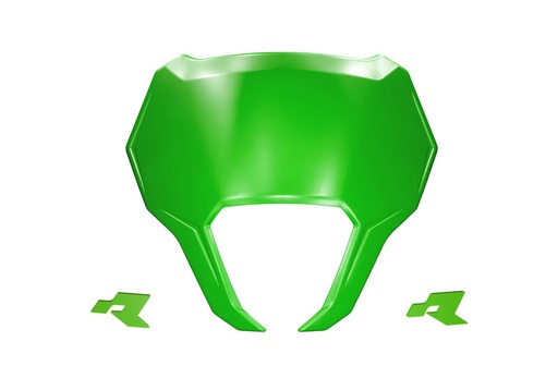 [RTECH-R-TABMASKVE25] RTech V-Face 2.0 Plastic Number Plate Replacement (KX Green)