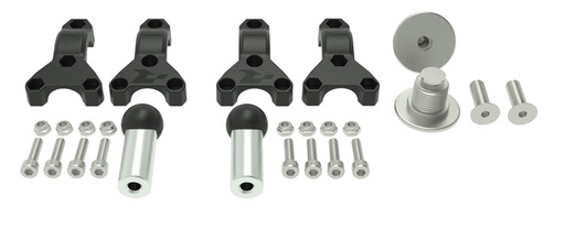 [RTECH-R-KITMOUNTAFR] RTech HP3 Handguard Mounting Kit for 22-28mm Bars on Honda Africa Twin Bikes