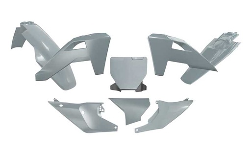 [RTECH-R-KITHSQ-GR0-525] RTech Plastic Kit for Husqvarna Bikes (2024-2025) - 6 PCS - (Quantum Grey)