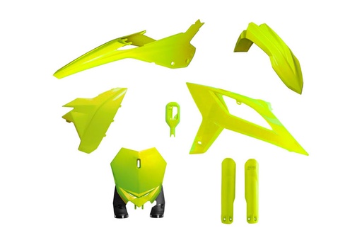 [RTECH-R-KITBET-GF0-622] RTech Plastic Kit for Beta RX Bikes (2020-2022) - 6 PCS - (Neon Yellow)