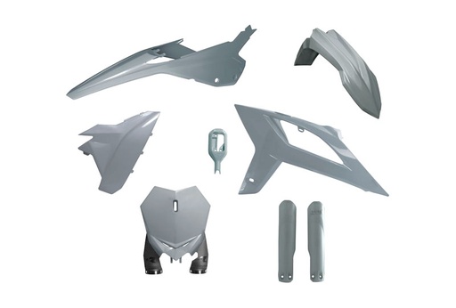 [RTECH-R-KITBET-GR0-622] RTech Plastic Kit for Beta RX Bikes (2020-2022) - 6 PCS - (Quantum Grey)