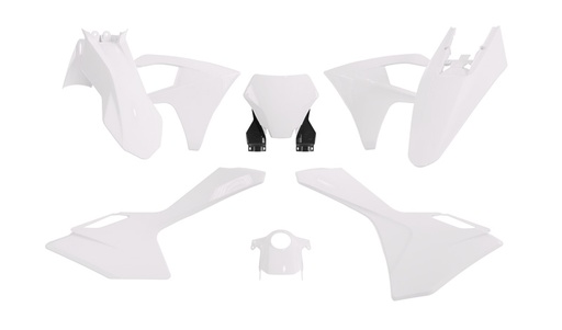 [RTECH-R-KITGAS-BN0-623] RTech Plastic Kit for GasGas Bikes (2023-2025) - 6 PCS - (White)