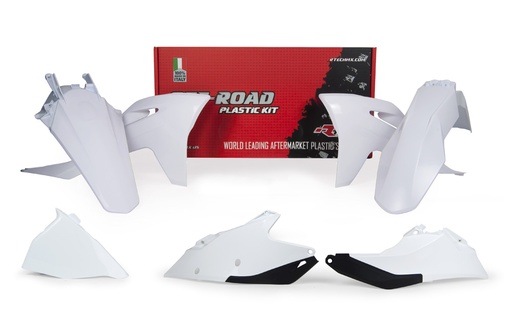 [RTECH-R-KITGAS-BN0-421] RTech Plastic Kit for GasGas EC and ECF Bikes (2021-2023) - 5 PCS - (White)