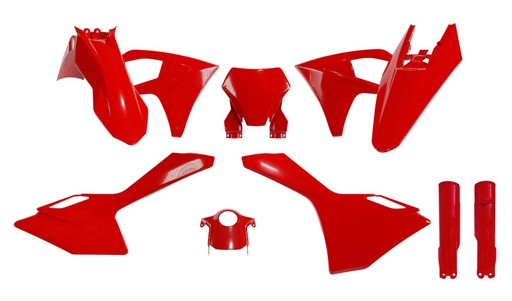 [RTECH-R-KITGAS-RG0-723] RTech Plastic Kit for GasGas Bikes (2023-2025) - 7 PCS - (GasGas Red)