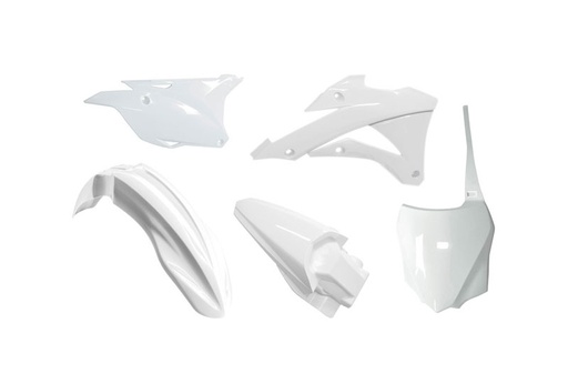 [RTECH-R-KITKX0-BN0-518] RTech Plastic Kit for Kawasaki KX 85 and 100 Bikes (2014-2021) - 5 PCS - (White)