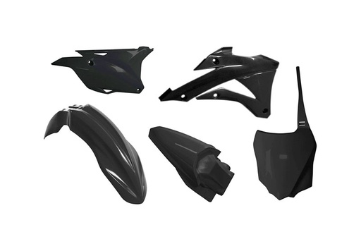 [RTECH-R-KITKX0-NR0-518] RTech Plastic Kit for Kawasaki KX 85 and 100 Bikes (2014-2021) - 5 PCS - (Black) 