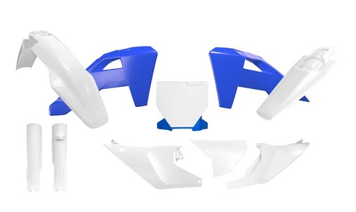 [RTECH-R-KITHSQ-BHH-725] RTech Plastic Kit for Husqvarna Bikes (2024-2025) - 7 PCS - (White/Blue Heritage)