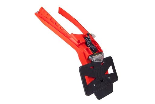 [RTECH-R-PTLED0AR920] RTech Integra License Plate Holder with LED Taillight for KTM USA Version (2020-2023) - (KTM Orange) 