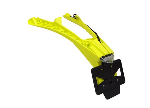 [RTECH-R-PTLED0GQ917] RTech Integra License Plate Holder with LED Taillight for Husqvarna USA Version (2017-2019) - (Husqvarna Lemon Yellow)