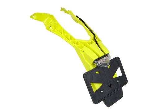 [RTECH-R-PTLED0GQ921] RTech Integra License Plate Holder with LED Taillight for Husqvarna USA Version (2020-2023) - (Husqvarna Lemon Yellow) 