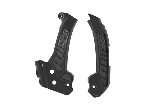[RTECH-R-PRTHSQNR003] RTech Bi-Material Frame Protectors for Husqvarna Bikes (2022-2024) - (Black) 