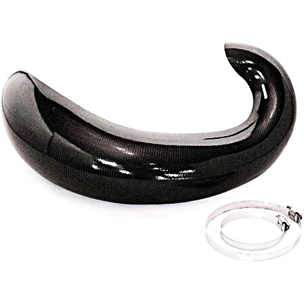 [ELINE-RPG300250X] E Line Carbon Fiber Exhaust Guard for Rieju Dirt Bikes with Oxa Alfredo Gomez Edition Pipes