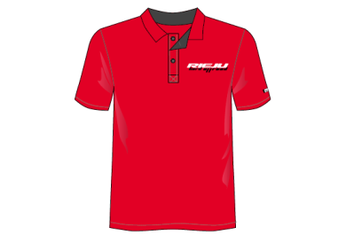 [RIEJU-0/000.001.0442] Rieju Hard Off-Road Paddock Polo Shirt (Medium) - (Red)