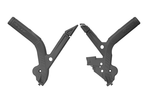 [RTECH-R-PRTBETNR003] RTech Bi-Material Frame Protectors for Beta RX 450 Bikes (2024) - (Black)
