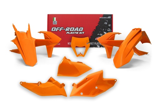 [RTECH-R-KITKTM-AR0-517] RTech Plastic Kit for KTM Bikes (2017-2019) - 6 PCS - (KTM Orange)
