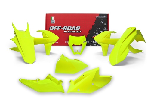 [RTECH-R-KITKTM-GF0-517] RTech Plastic Kit for KTM Bikes (2017-2019) - 6 PCS - (Neon Yellow)