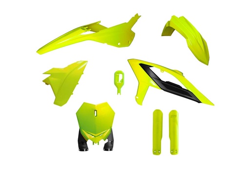 [RTECH-R-KITBET-GF0-624] RTech Plastic Kit for Beta RX Bikes (2023-2024) - 6 PCS - (Neon Yellow)