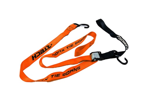 [RTECH-R-CINGHIAAR15] RTech Tie Down Strap with Safety Lock (1,200 lbs Load Limit) - 1.5in x 6.5ft -  (Orange)