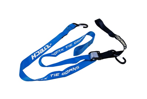 [RTECH-R-CINGHIABL15] RTech Tie Down Strap with Safety Lock (1,200 lbs Load Limit) - 1.5in x 6.5ft - (Blue)